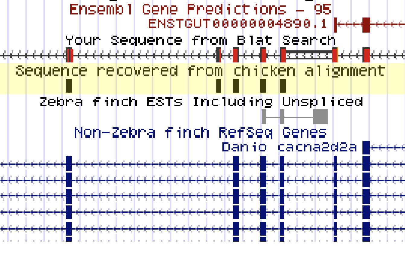Comparison of gene models before and after sequence recovery